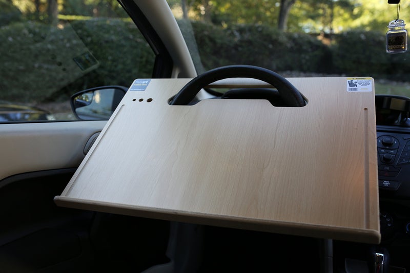 Wheeldesk Contractor Size (23 1/2" x 16 1/2") Pickup & Car Desk - Mobile Office -Steering Wheel Laptop Table - Automobile Desk - Multipurpose Workstation For Vehicles - Car Writing Table/ Eating Tray - Image 1